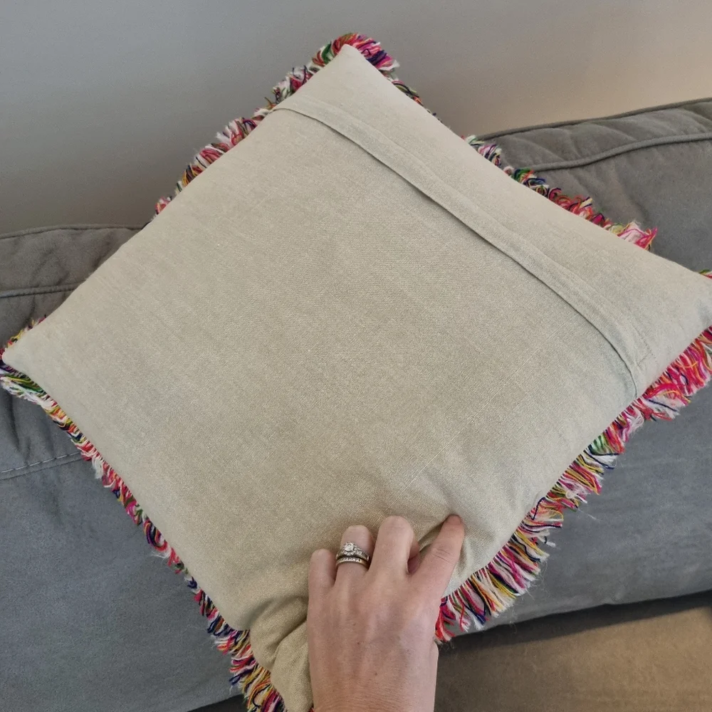 Boho Patchwork Elephant Cushion Pillow Decor Fabric Colours - Picture 4 of 6